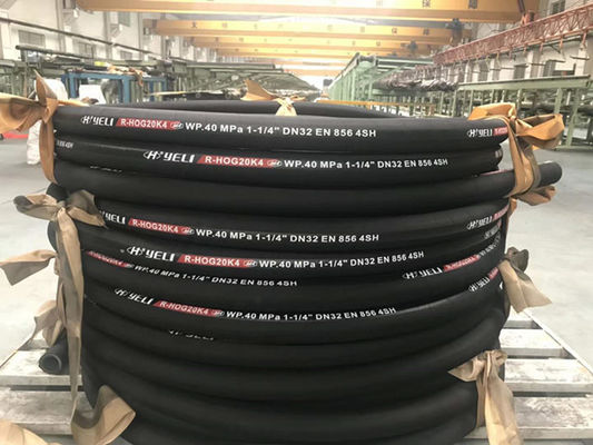 DN32 EN856 4SH Wire Spiral Hydraulic Hose