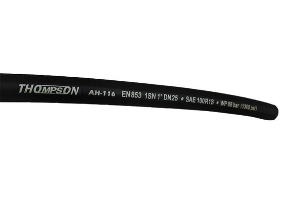 EN853 2SN/SAE100 R2AT Wire Braid Hydraulic Hose with Customizable Rubber Color and Surface Finish