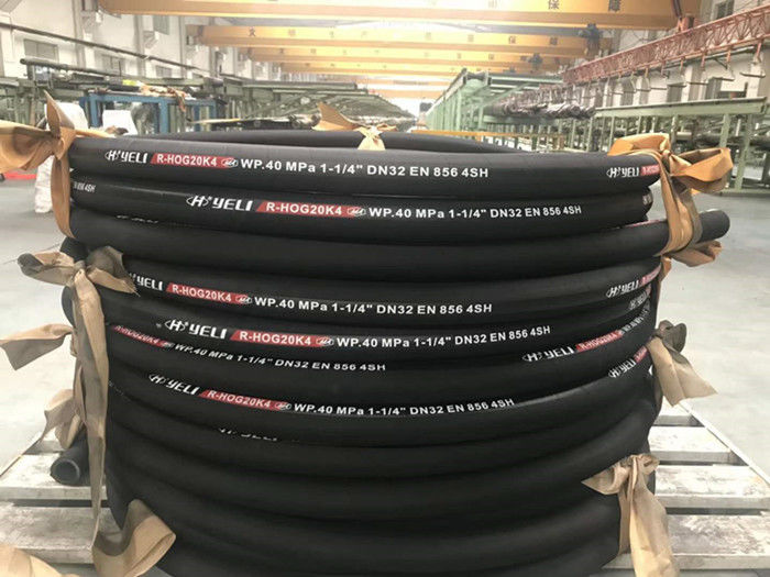 DN32 EN856 4SH Wire Spiral Hydraulic Hose