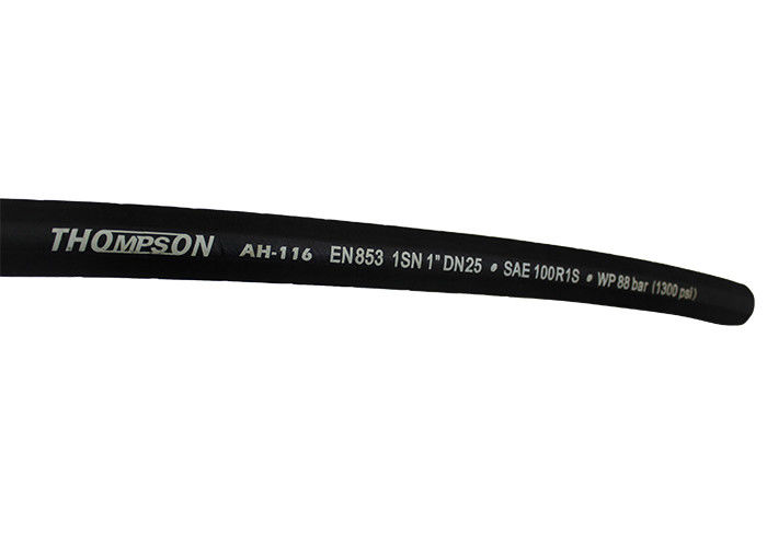 EN853 2SN/SAE100 R2AT Wire Braid Hydraulic Hose with Customizable Rubber Color and Surface Finish
