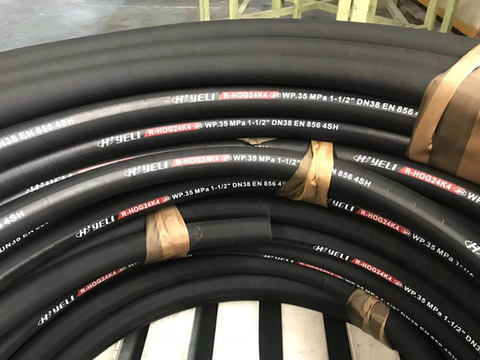 DN32 EN856 4SH Wire Spiral Hydraulic Hose